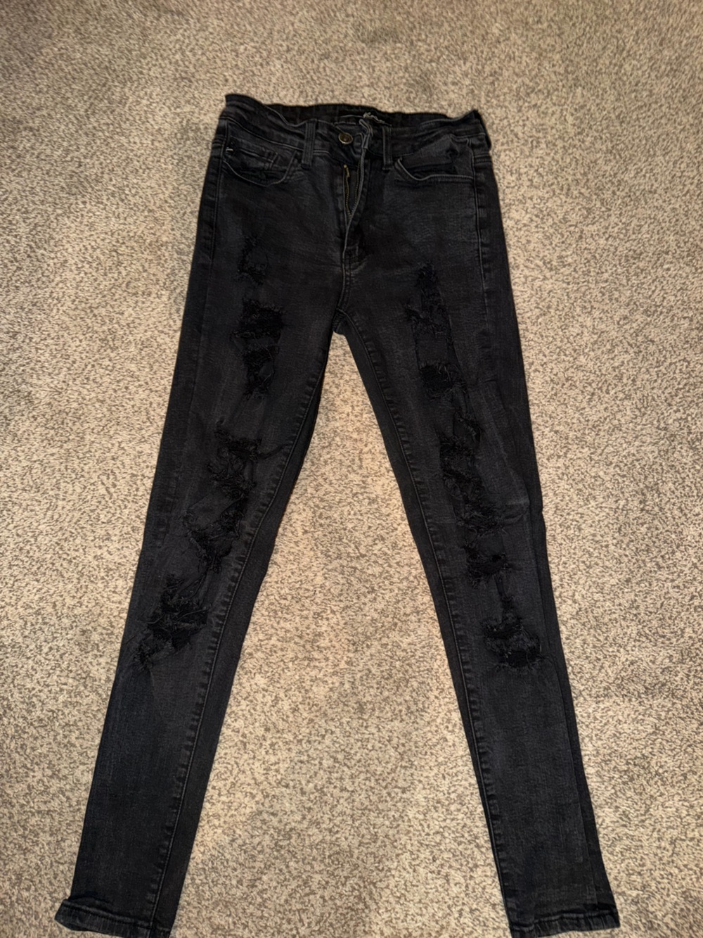 KanCan Black Distressed Skinny Jeans